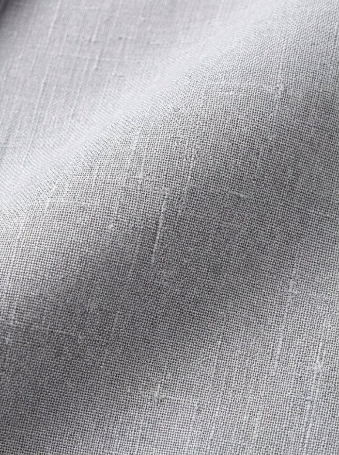 silver linen suit