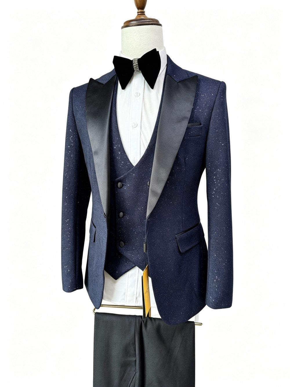 Men's Sparkly Slim Fit 3 Piece Suit